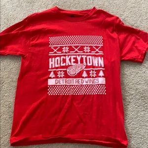 Detroit red wings hockey town t-shirt
